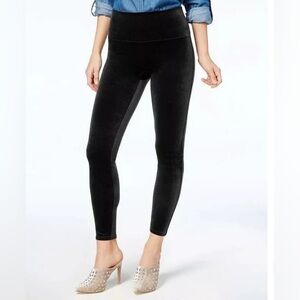 SPANX Velvet High Waisted Sculpting Leggings in black Womens 3x